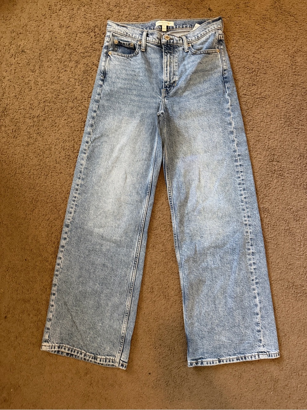Banana Republic Light Blue Icon Wide-Leg Jeans